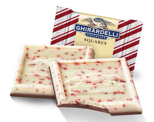 Ghirardelli Peppermint Bark White Chocolate Squares UK USA IMPORT