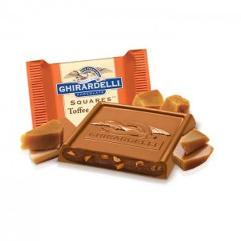 Ghirardelli Toffee Crunch Milk Chocolate Squares